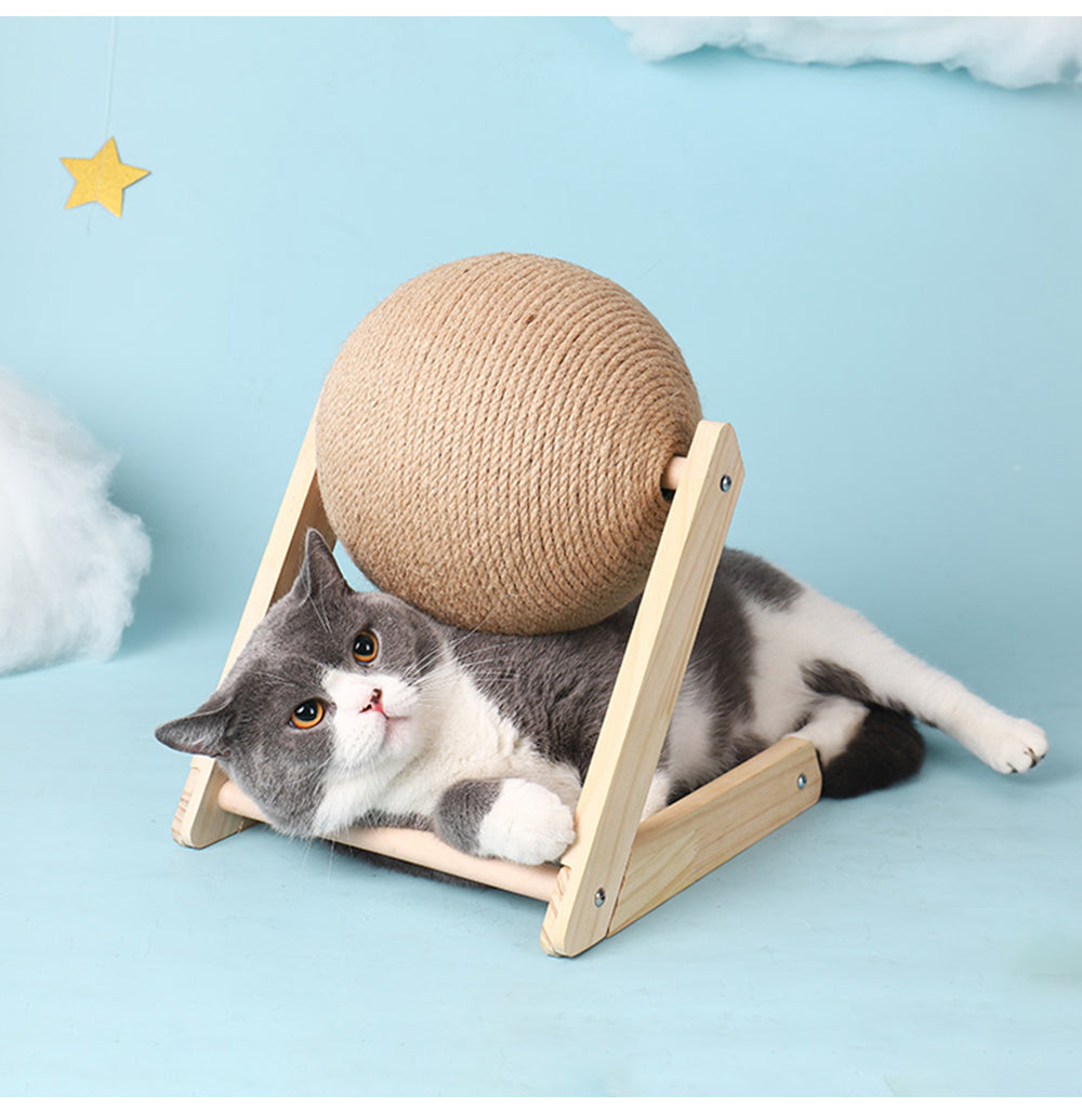 Vertical L-Shaped Cat Scratching Ball