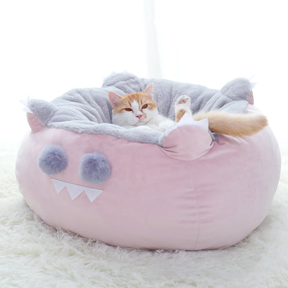 Pink Dinosaur Cat Bed