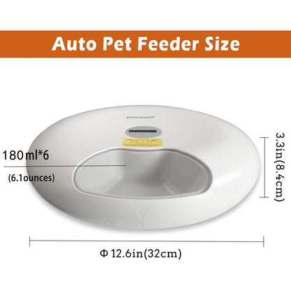 6-Meal Circular Automatic Cat Feeder