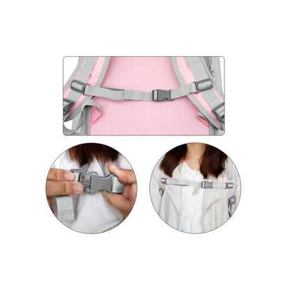 Fully Strapped Pink Window Backpack