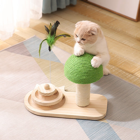 Mushroom Turnable Cat Playground!