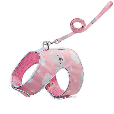 Cute Print Design Cat Harness & Leash