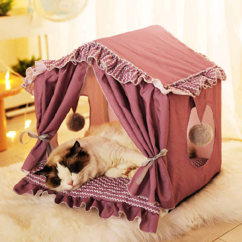 Beautiful Open-Tent Cat Villa