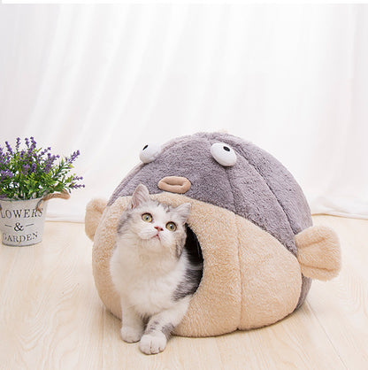 Soft Pufferfish Cat Nest