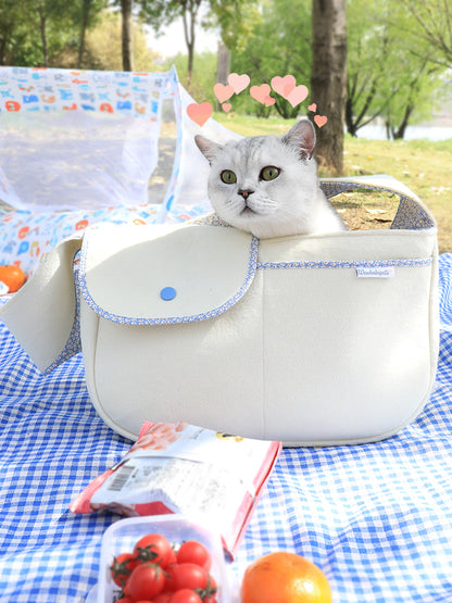 Beautiful Over-the-Shoulder Cat Carrier Bag