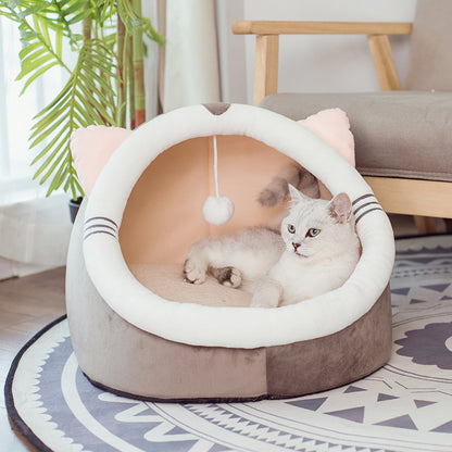 Furry Animal Head Cat Beds!!!