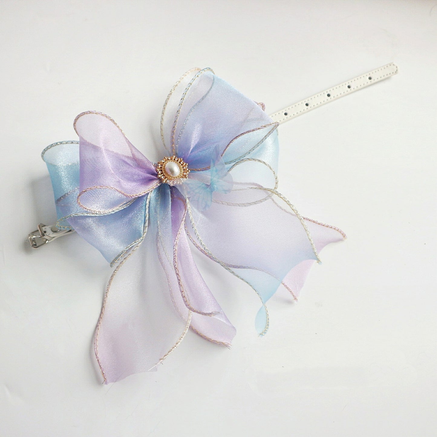 Beautiful Butterfly Ribbon Cat Collar