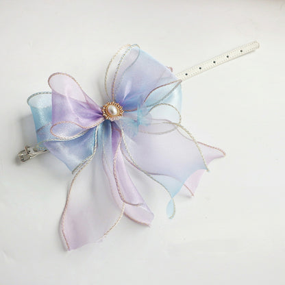 Beautiful Butterfly Ribbon Cat Collar