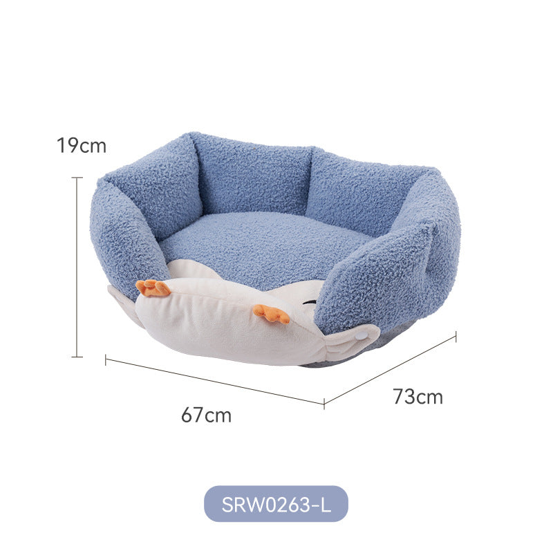 Soft Penguin Series Cat Beds