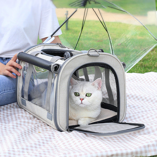 Outdoor Portable Cat Bag (Transparent Design)