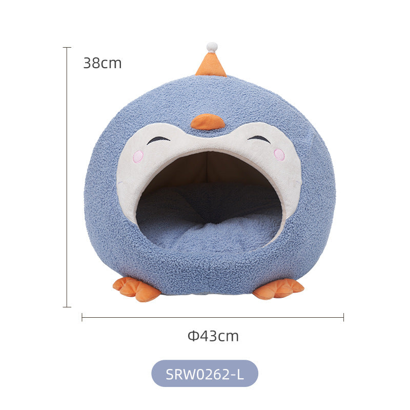 Soft Penguin Series Cat Beds