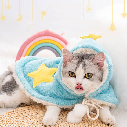 Warm Star Night Cat Cloak