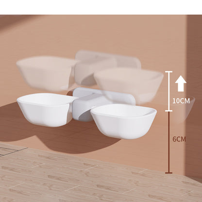 Floating Double-Dual Cat Bowl Set