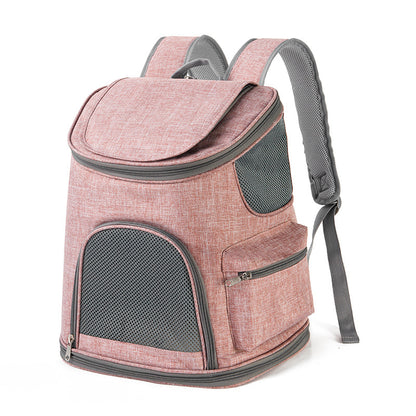 Oxford Cloth Mesh Cat Backpack