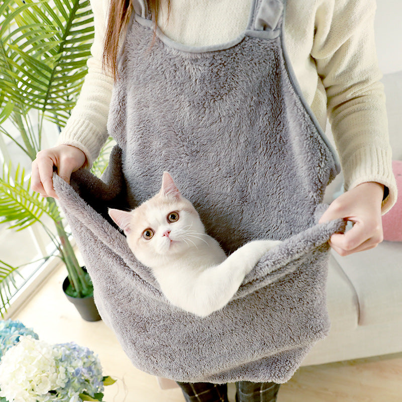 Plush Shoulder Kangaroo Cat Pouch