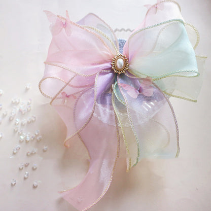 Beautiful Butterfly Ribbon Cat Collar