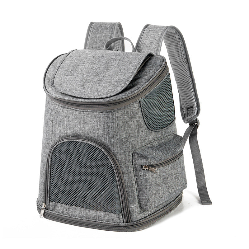 Oxford Cloth Mesh Cat Backpack