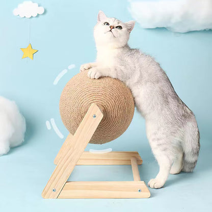 Vertical L-Shaped Cat Scratching Ball