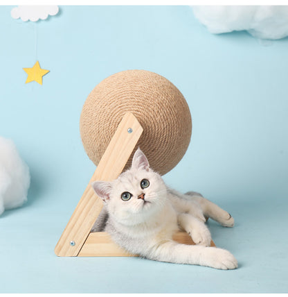 Vertical L-Shaped Cat Scratching Ball