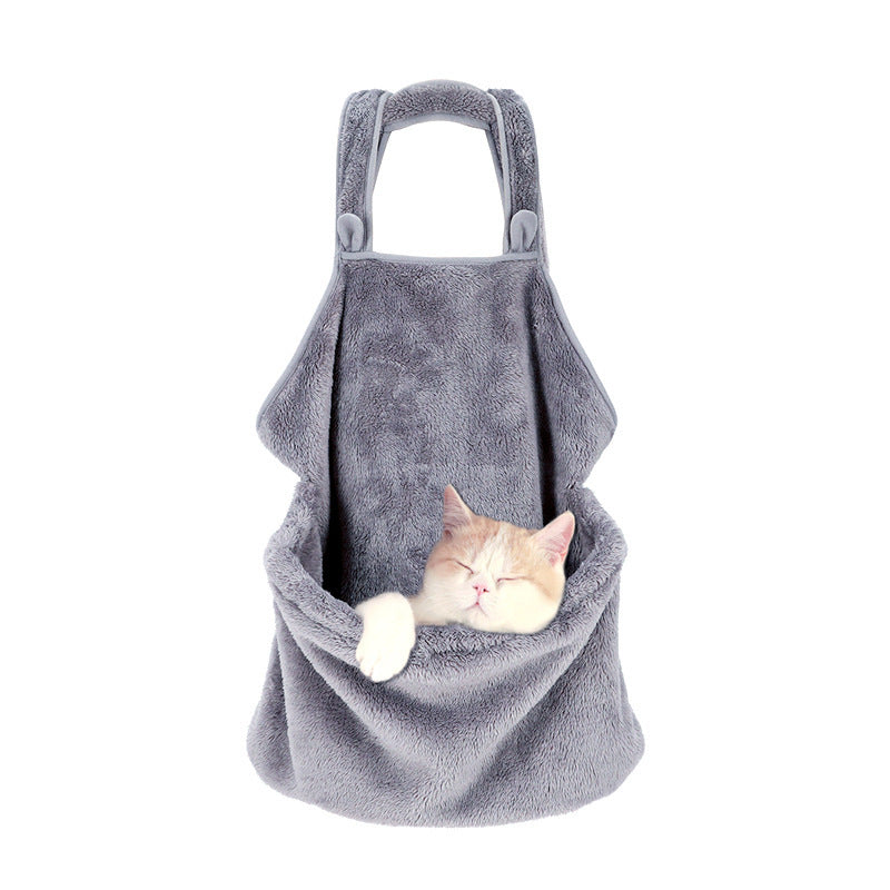 Plush Shoulder Kangaroo Cat Pouch