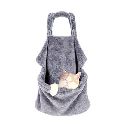 Plush Shoulder Kangaroo Cat Pouch