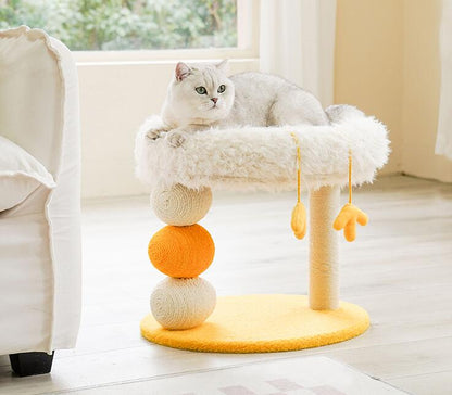 Fluffy Chicken Hen Scratching Post & Bed