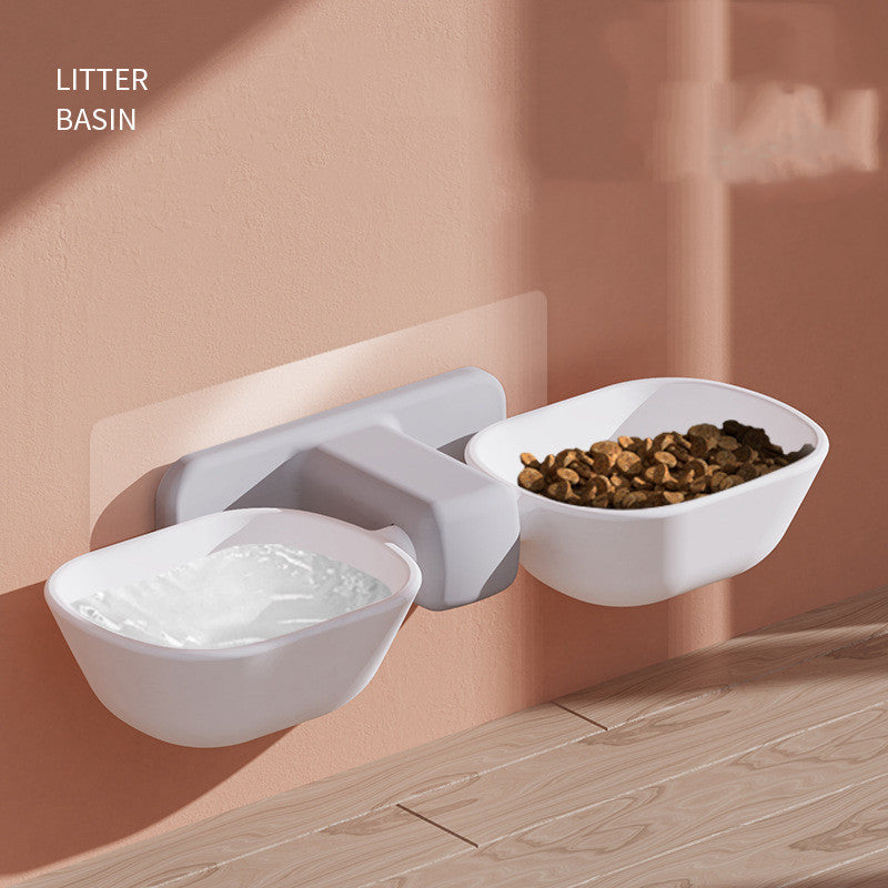 Floating Double-Dual Cat Bowl Set