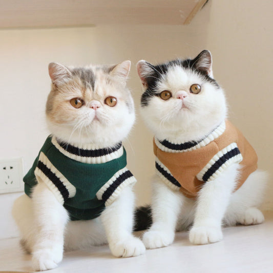 Boarding School Cat Sweater Vest