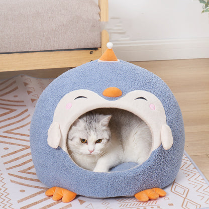 Soft Penguin Series Cat Beds