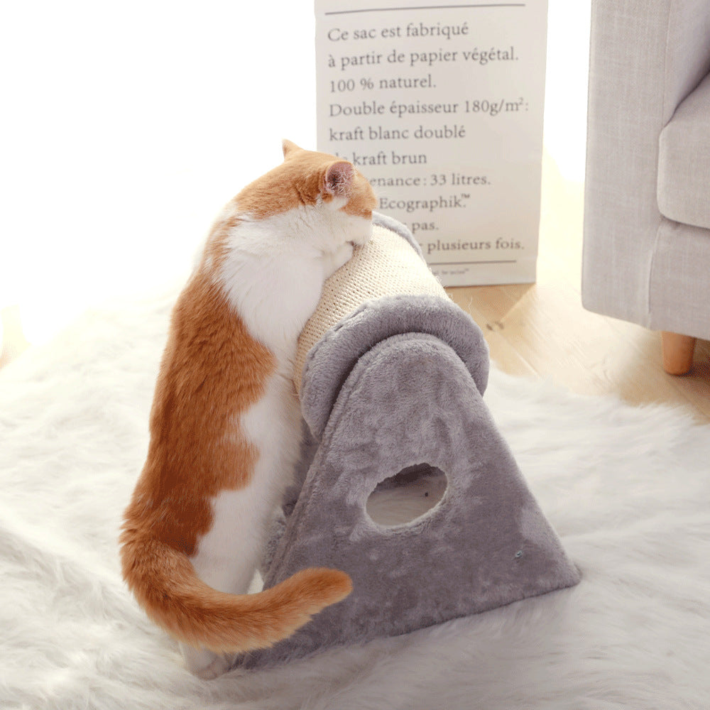 Dual-Axis Rotating Scratching Post