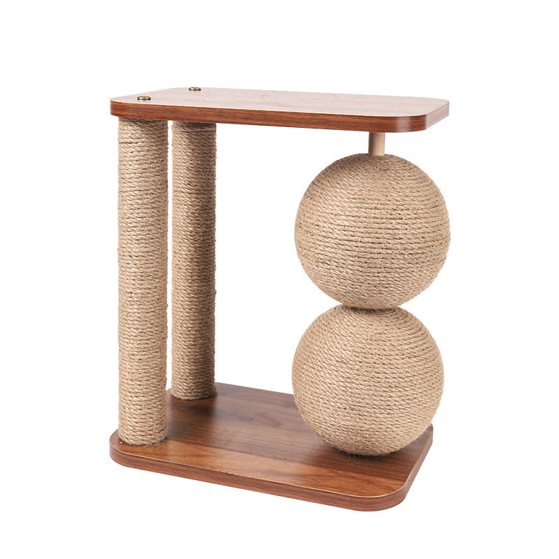 Wooden Vertical Double-Ball Scratching Frame