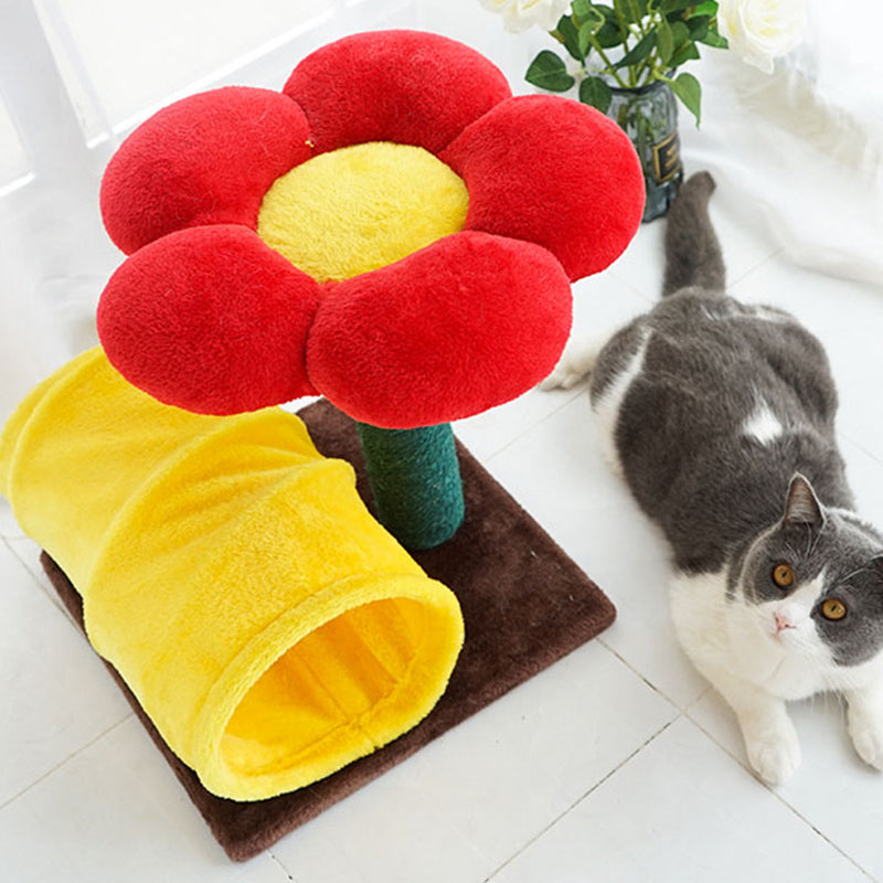 Cat Flower Tower Scratching Post