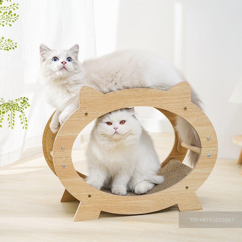 Double Wood Frame Cat Scratching Board