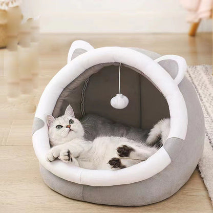 Furry Animal Head Cat Beds!!!